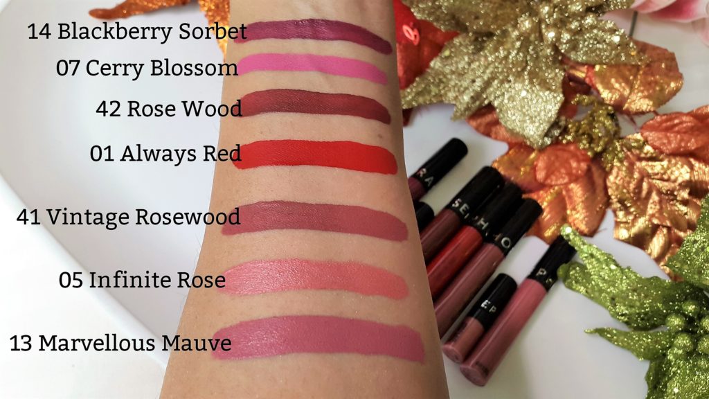 swatch sephora cream lip stain