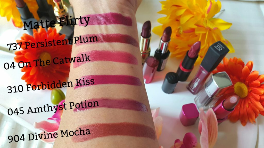 Six Drugstore lipsticks for fall 2017 - Swatches