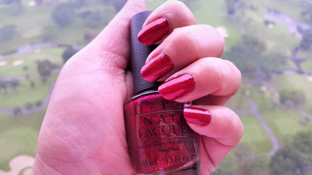 Winter 2017 Favorite Nail Polish OPI Red Fingers & Mistletoes