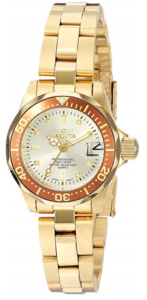 Invicta Women's 18k Gold Ion-Plated Champagne Dial Bracelet Watch