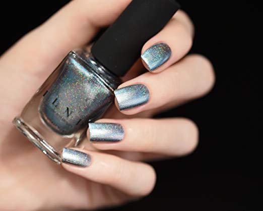 Beautiful silver titanium blue with holographic shimmers. ILNP My Little Glacier 