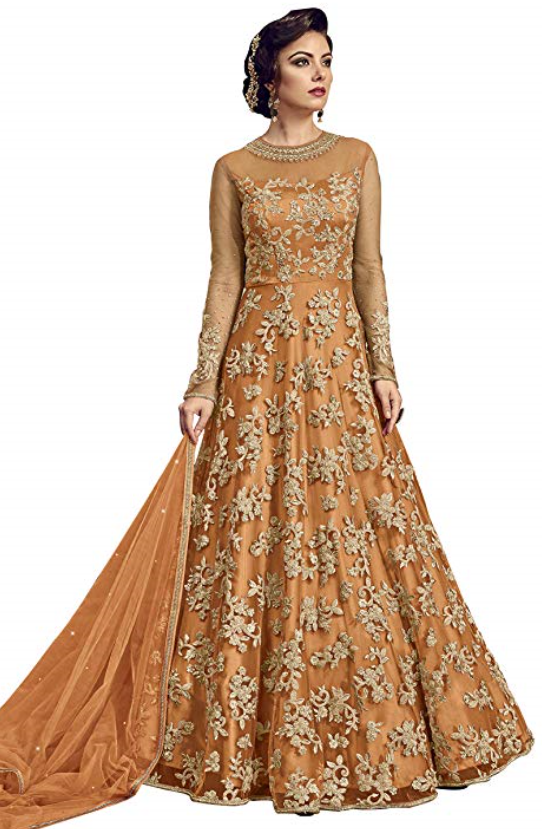 ethnic anarkali gown