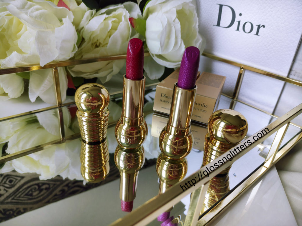 Dior Diorific Happy 2020 sparkling  Lipsticks Review & Swatches 