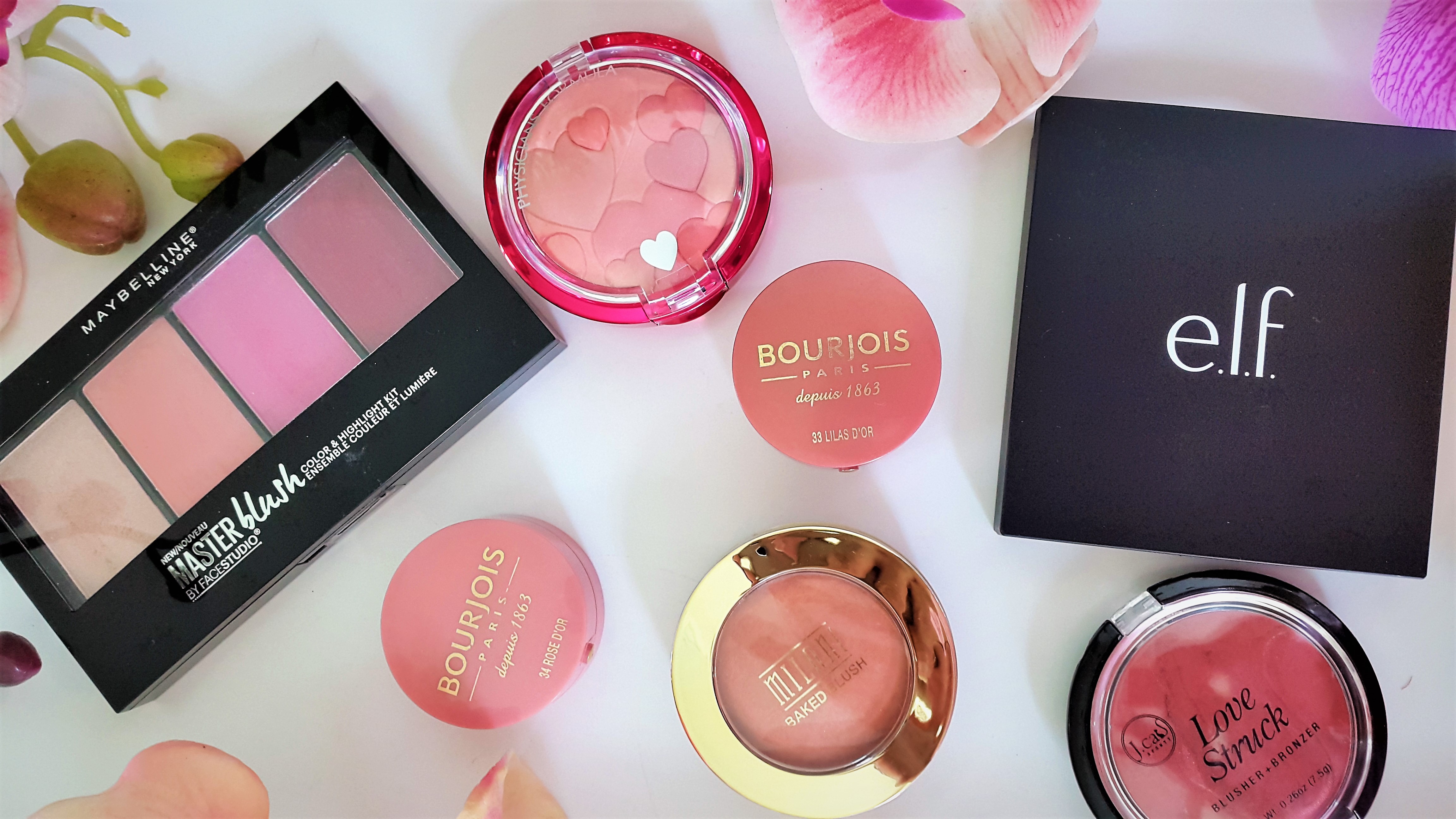 My Six Favorite Drugstore Blushes