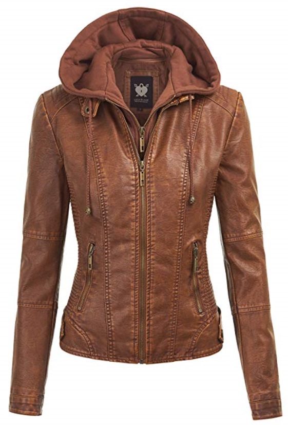 Women's faux leather jacket