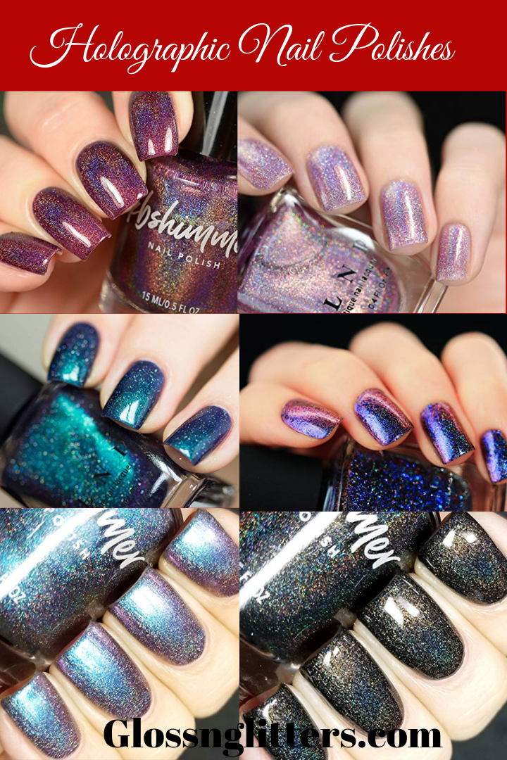 Holographic Nail Polishes - Glossnglitters