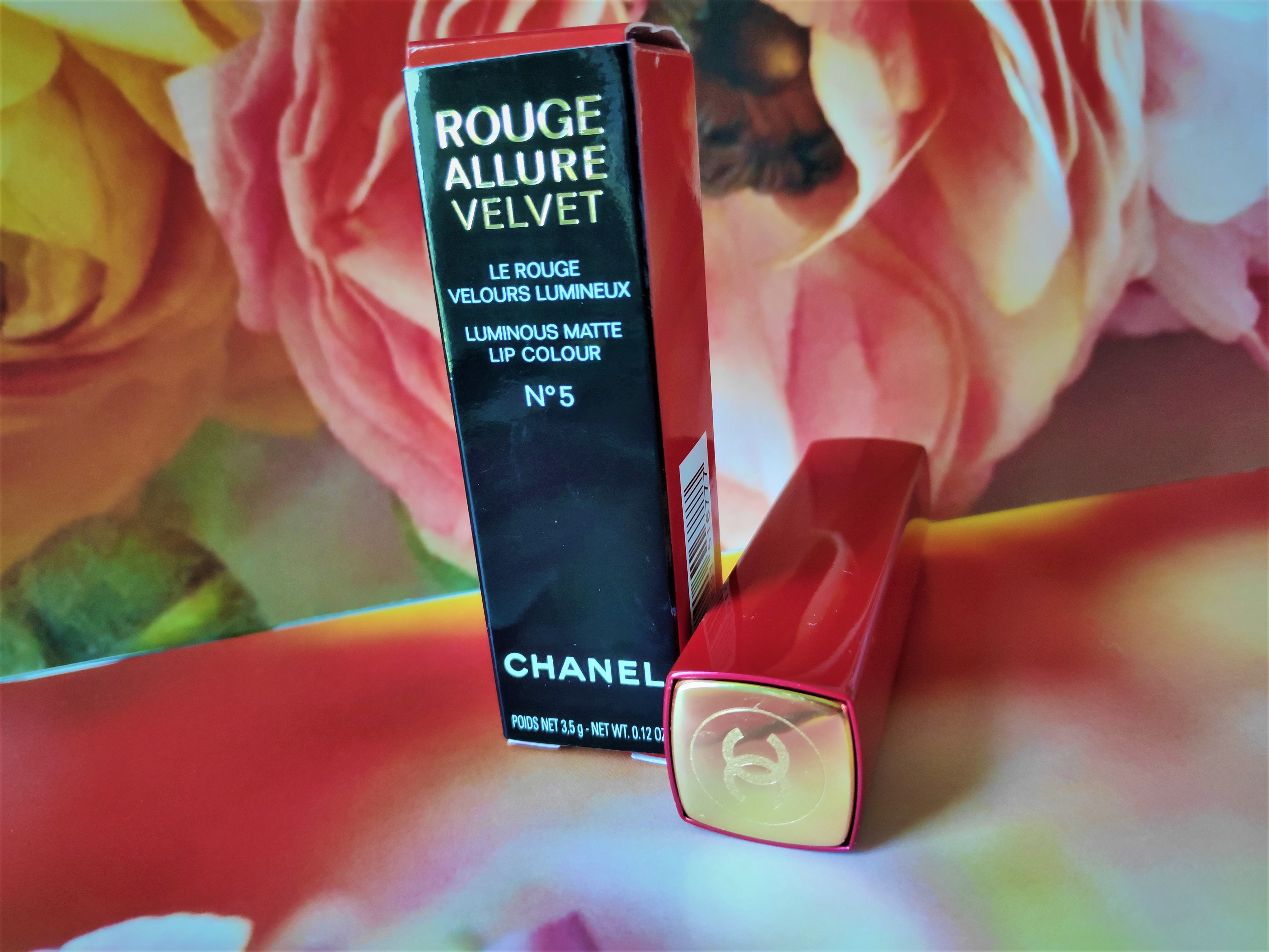 Chanel No.5 Rouge Allure Velvet lipstick Review - Glossnglitters