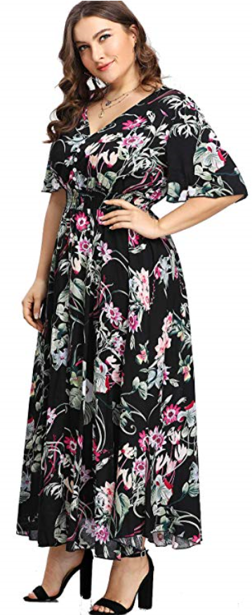 Milumia Women's Flowy Maxi dress (plus size) - Glossnglitters