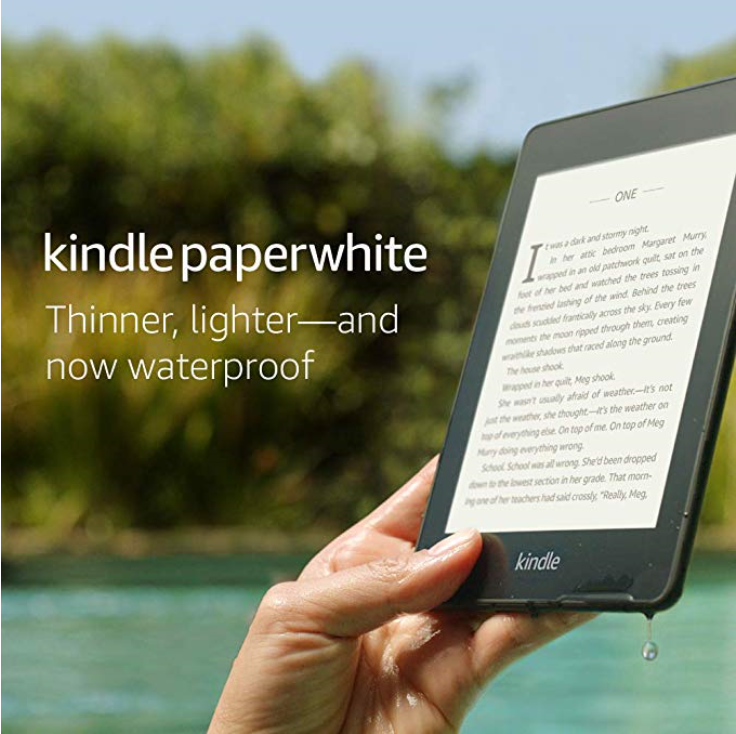 Kindle Paperwhite Now waterproof with 2x storage