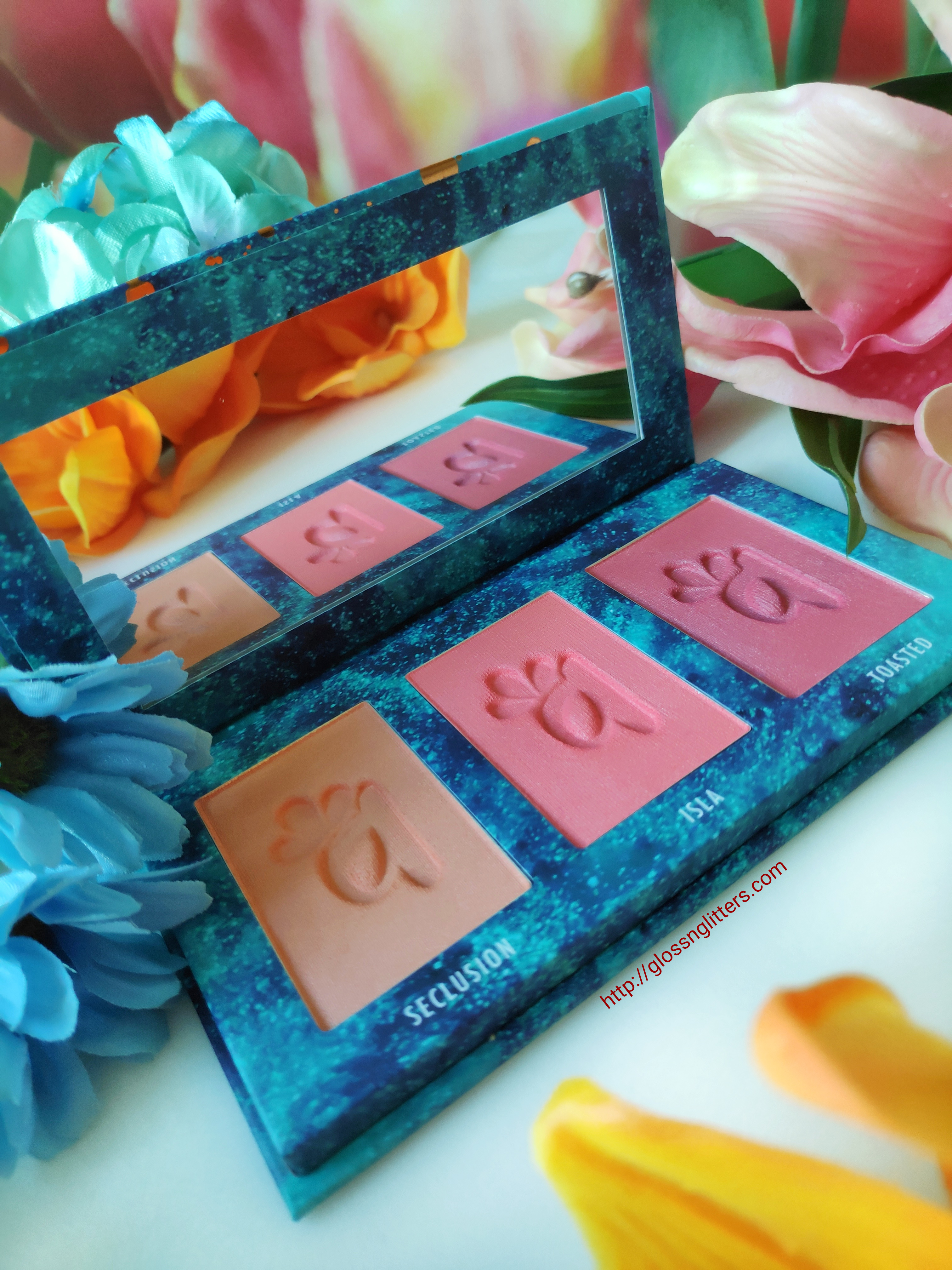 Alamar Cosmetics Colorete Blush Trio in Medium/tan Review and Swatches