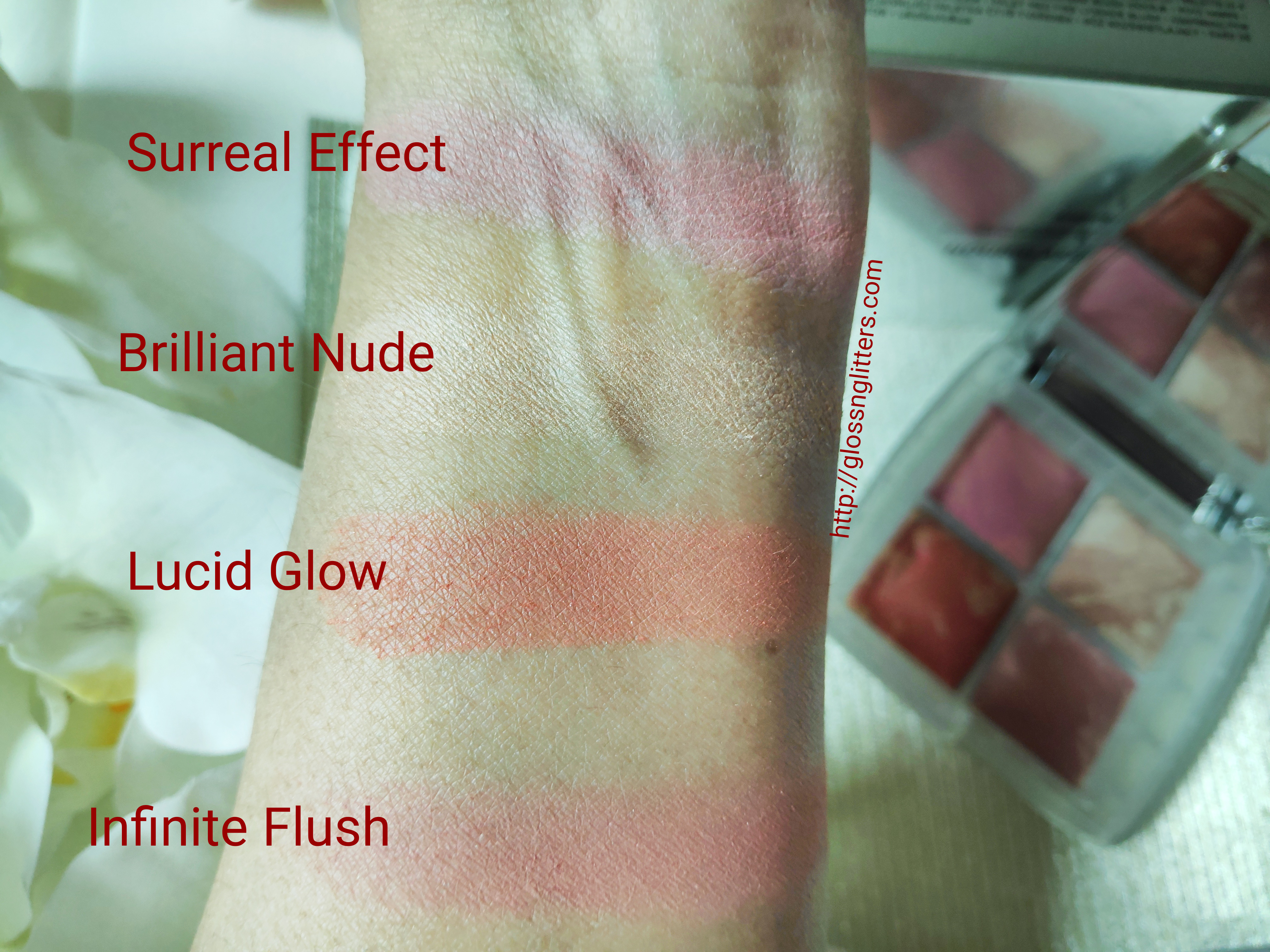 Hourglass Ghost Ambient Lighting Blush Quad Review and Swatches -  Glossnglitters