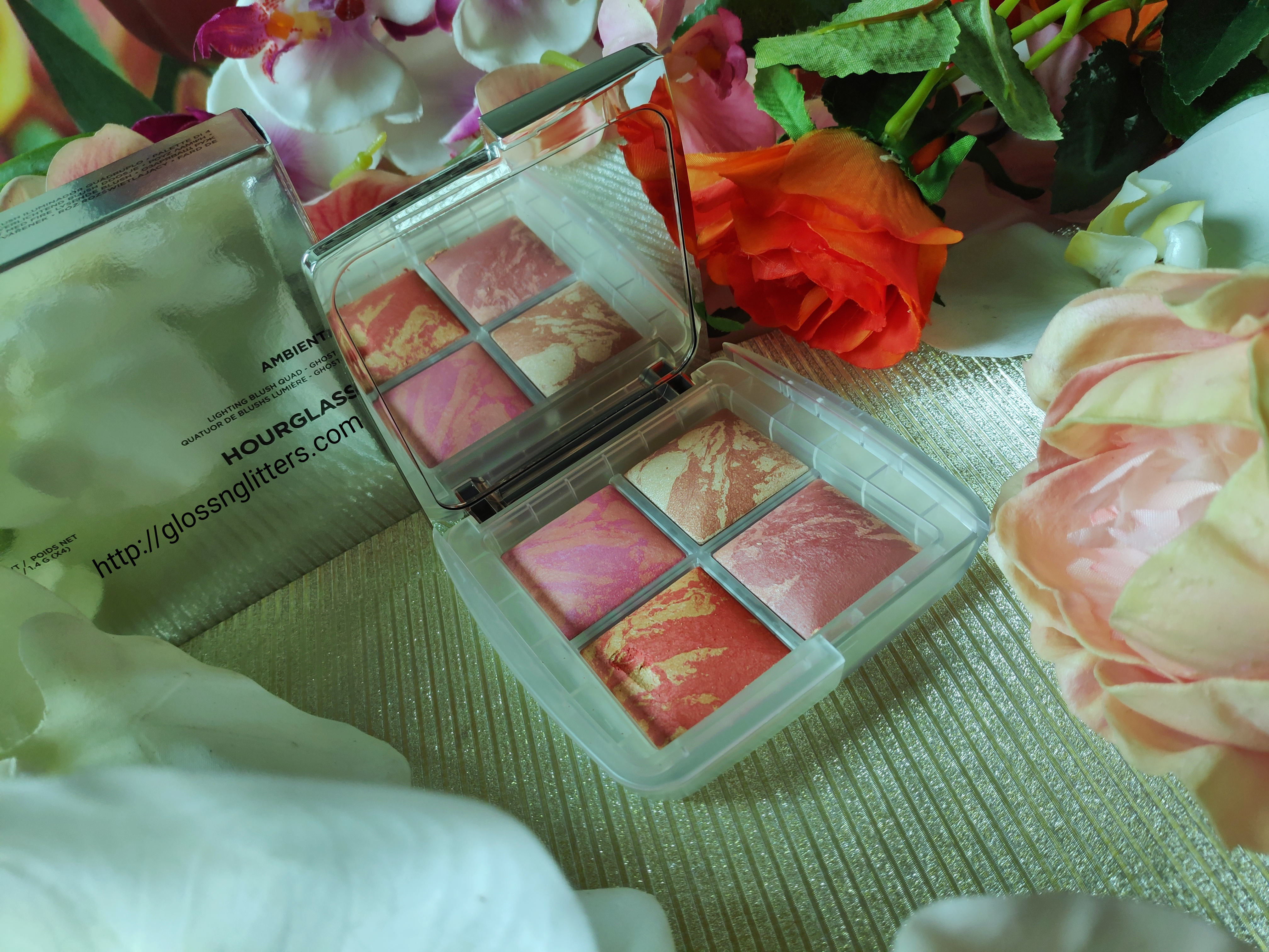 Hourglass Ghost Ambient Lighting Blush Quad Review and Swatches