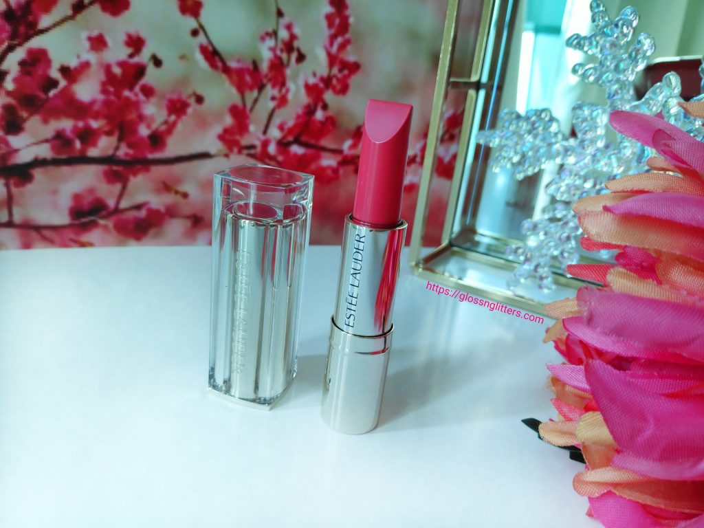 Estée Lauder Pure Color Love Lipstick in the shade 250 Radical Chic Review and Swatches