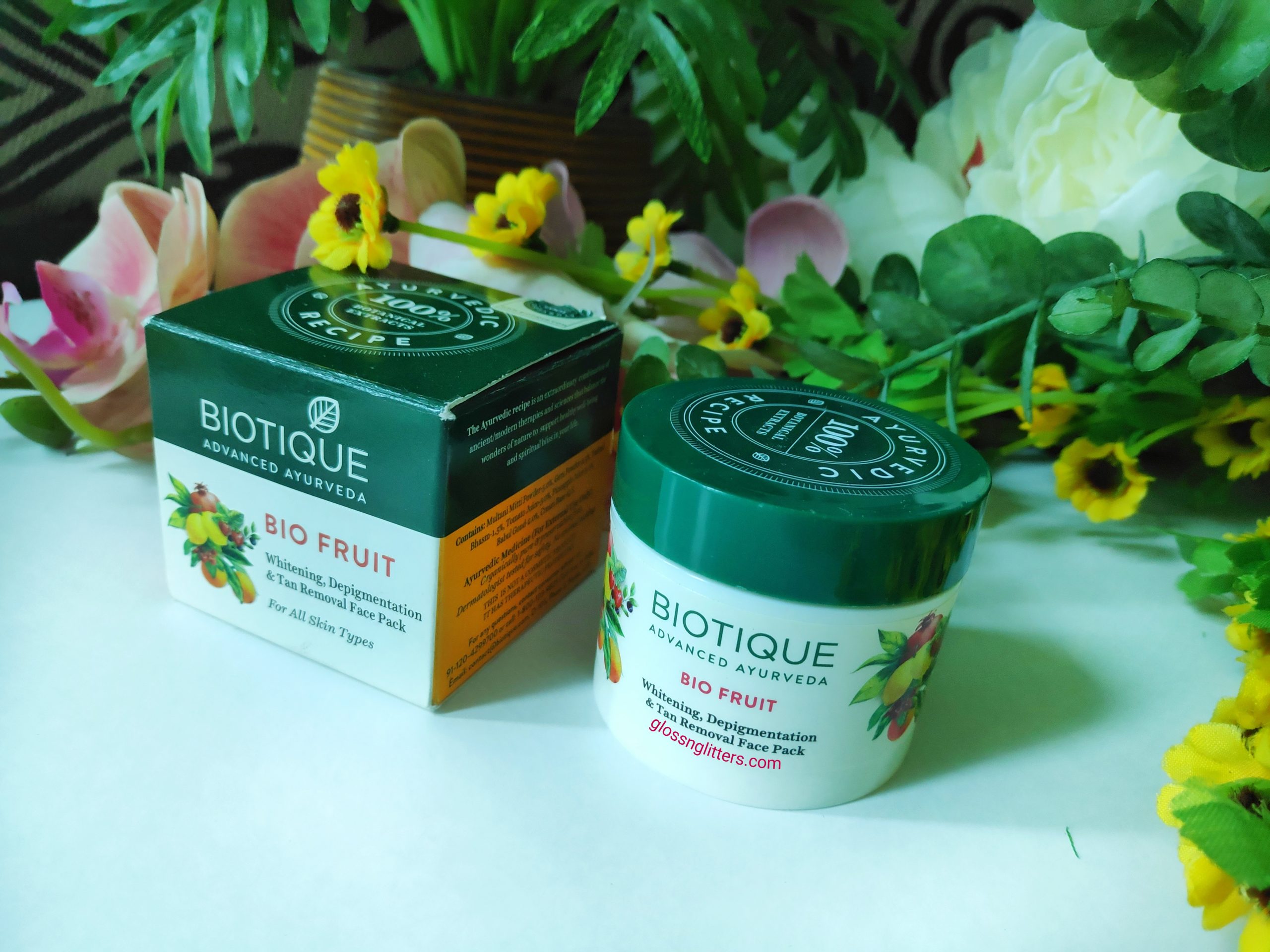 Biotique Bio Fruit Whitening Depigmentation & Tan Removal Face Pack