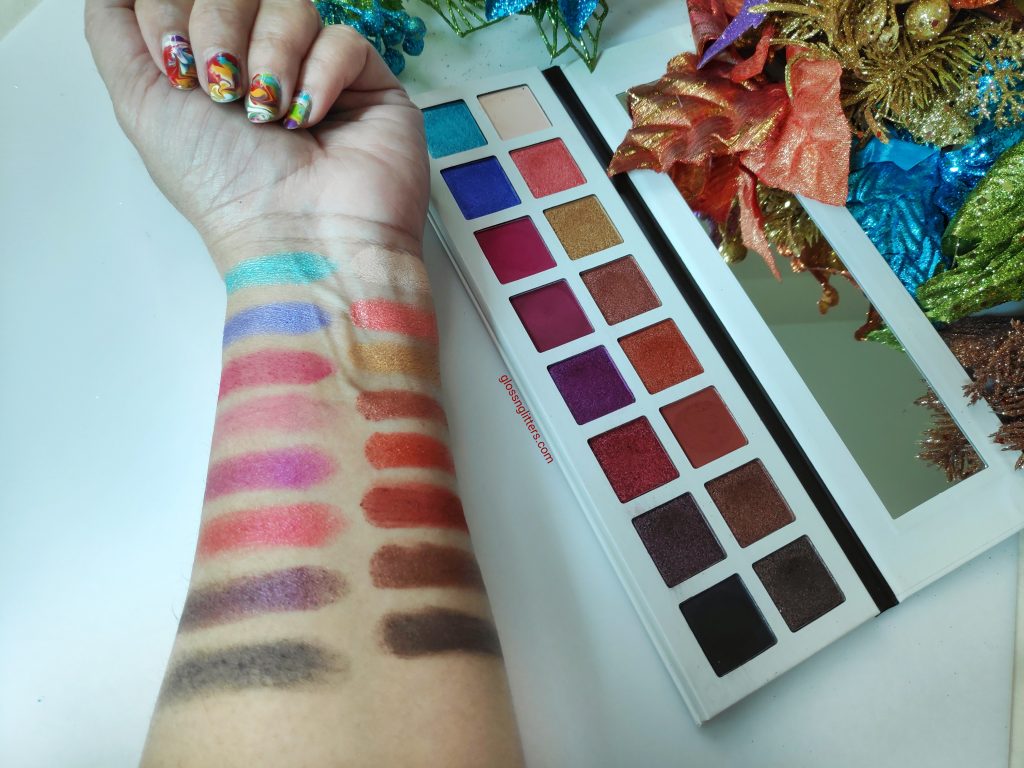 Affordable Afflano Pro Eyeshadow palette review and swatches
