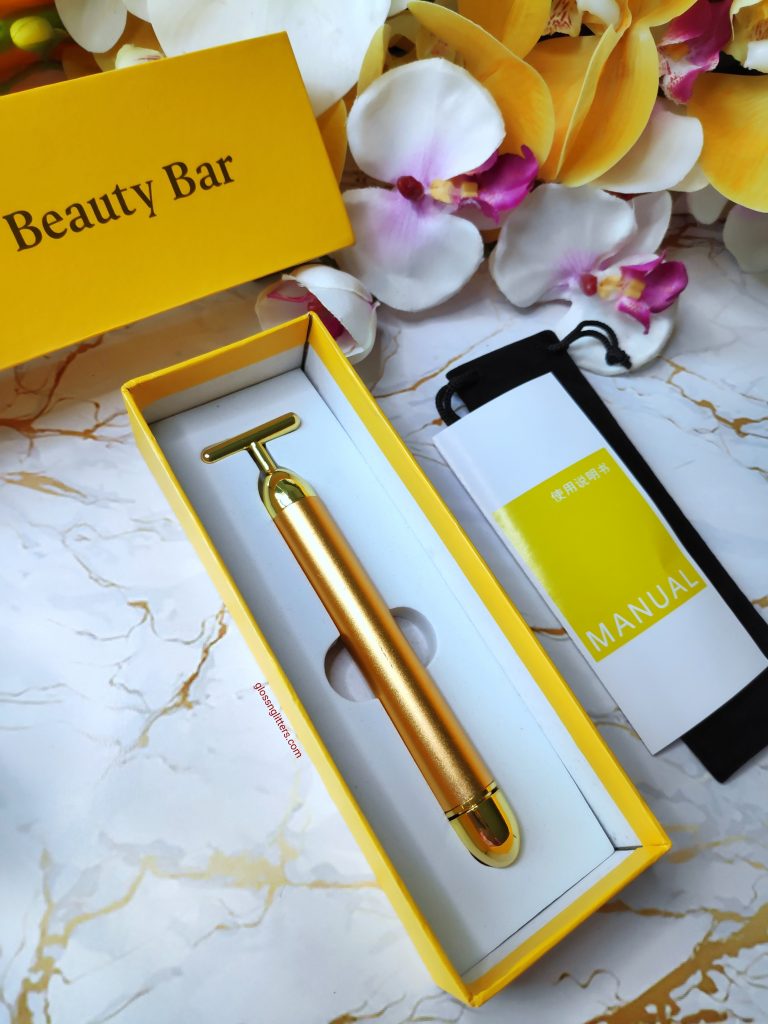 24K Gold Beauty Bar Face Massager for anti aging and face firming
