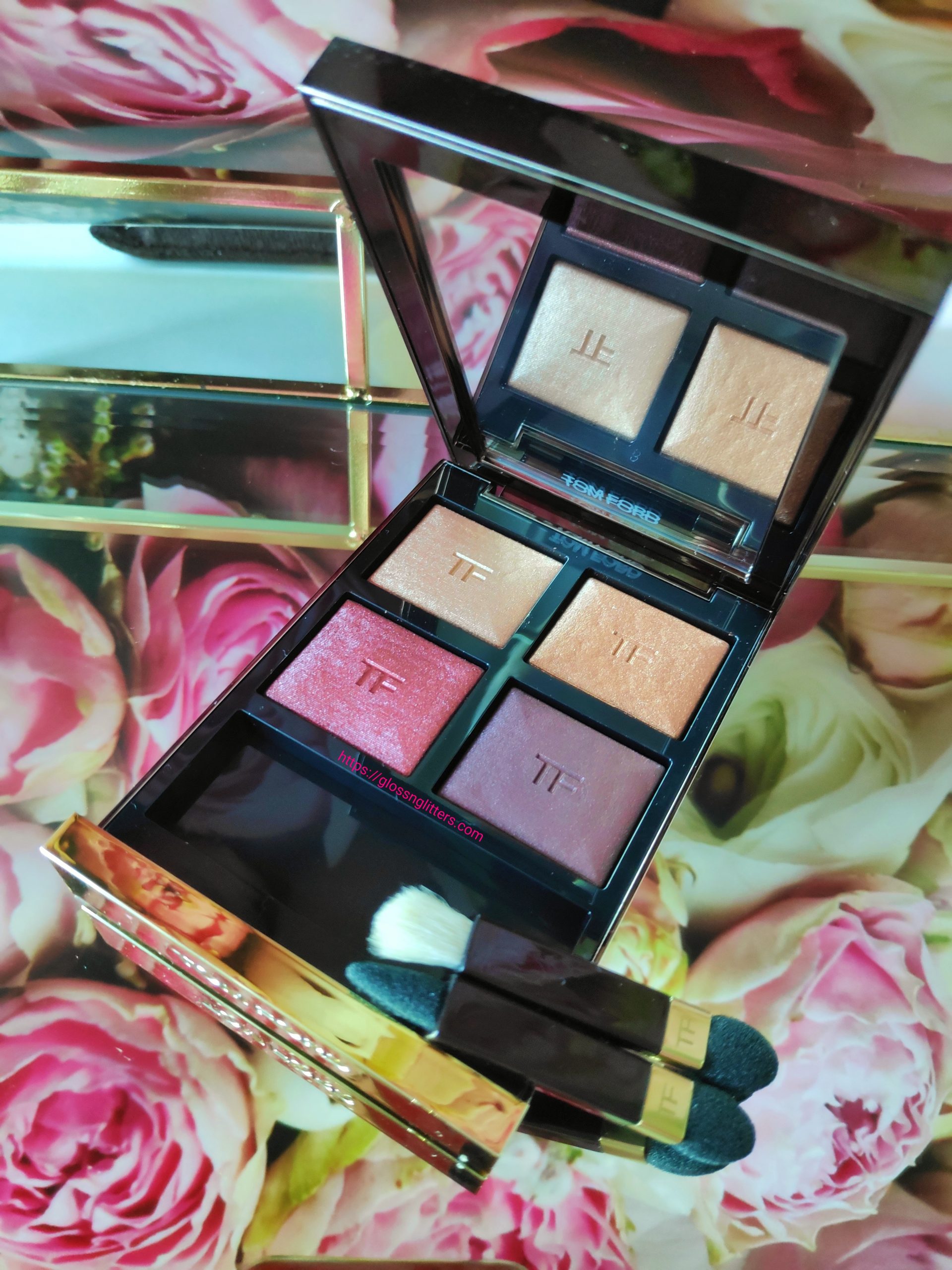 Tom Ford Honeymoon Eyeshadow Quad Review & Swatches - Glossnglitters