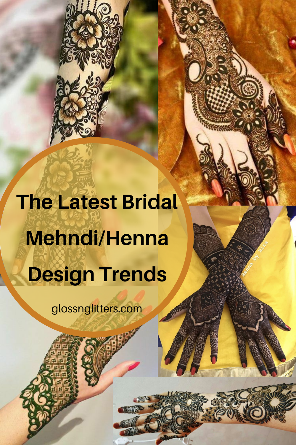 The latest bridal mehndi/henna design trends to follow