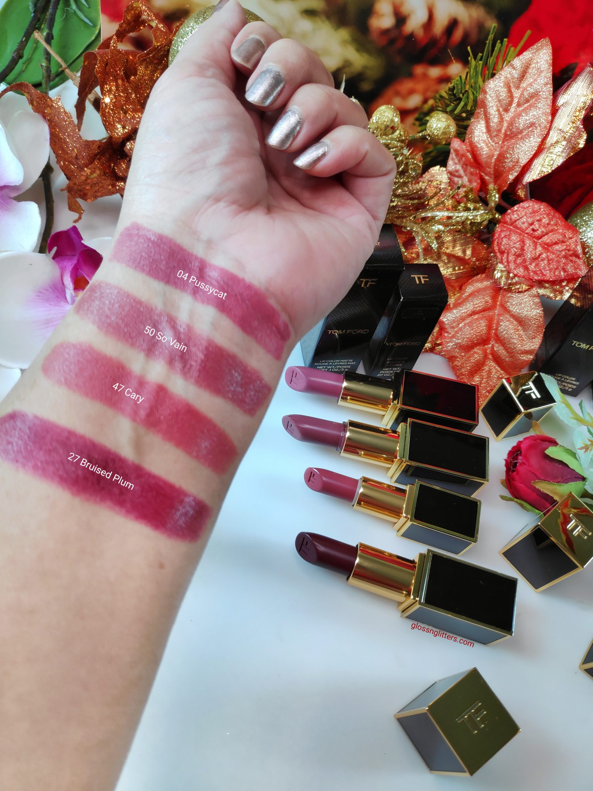 Tom Ford beauty lip color review and swatches - Glossnglitters
