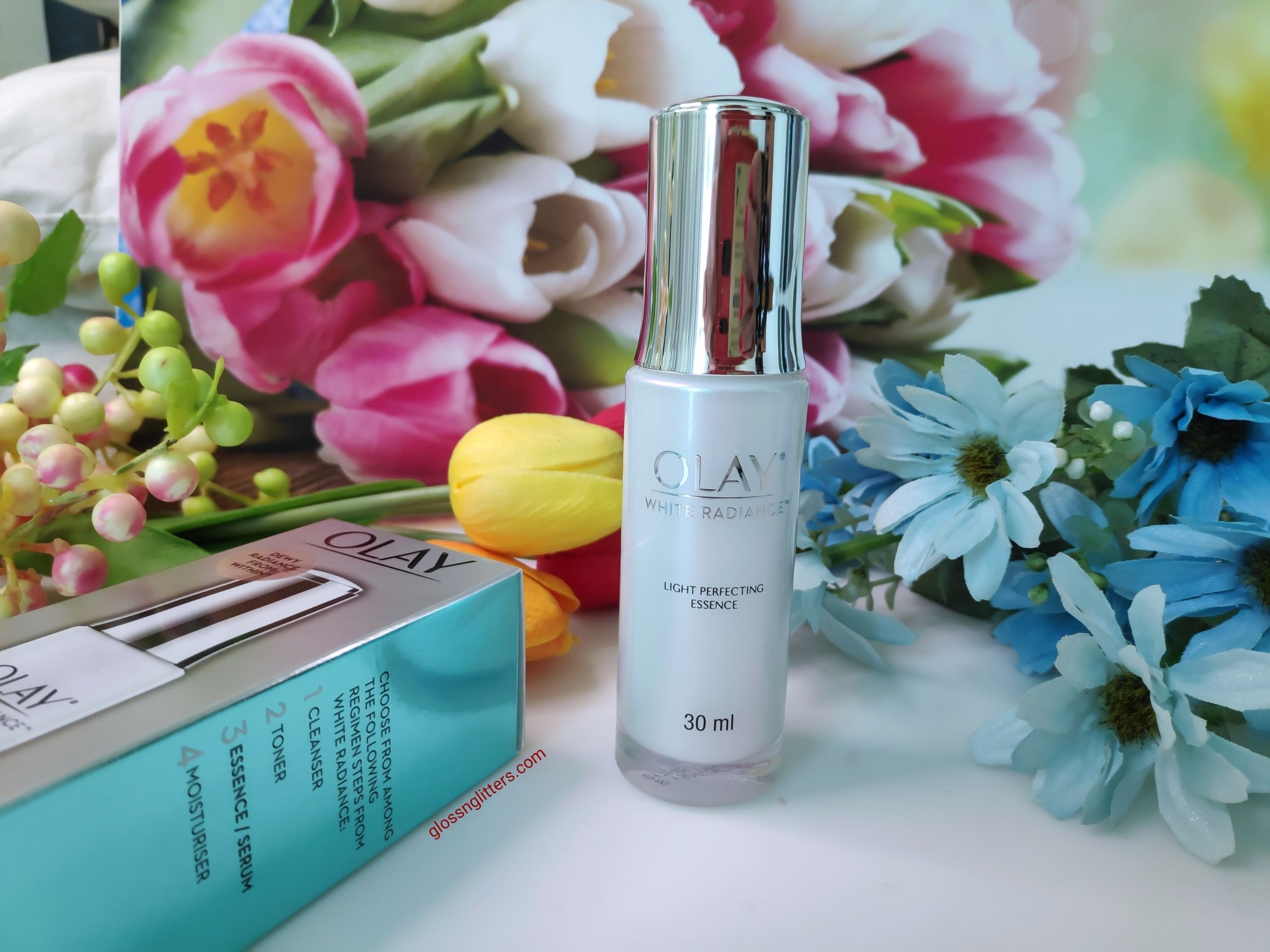 Olay White Radiance Light Perfecting Essence! Why I love it! - Glossnglitters