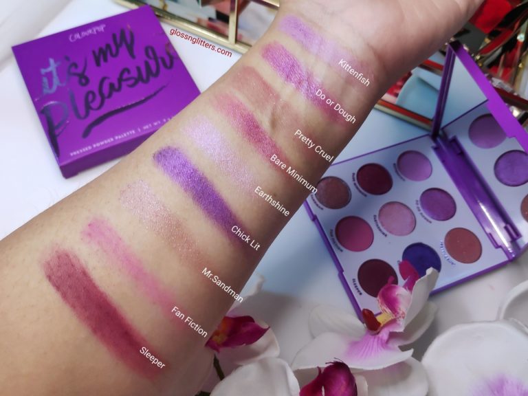 Colourpop Its My Pleasure Eyeshadow Palette Review Swatches Glossnglitters 6359