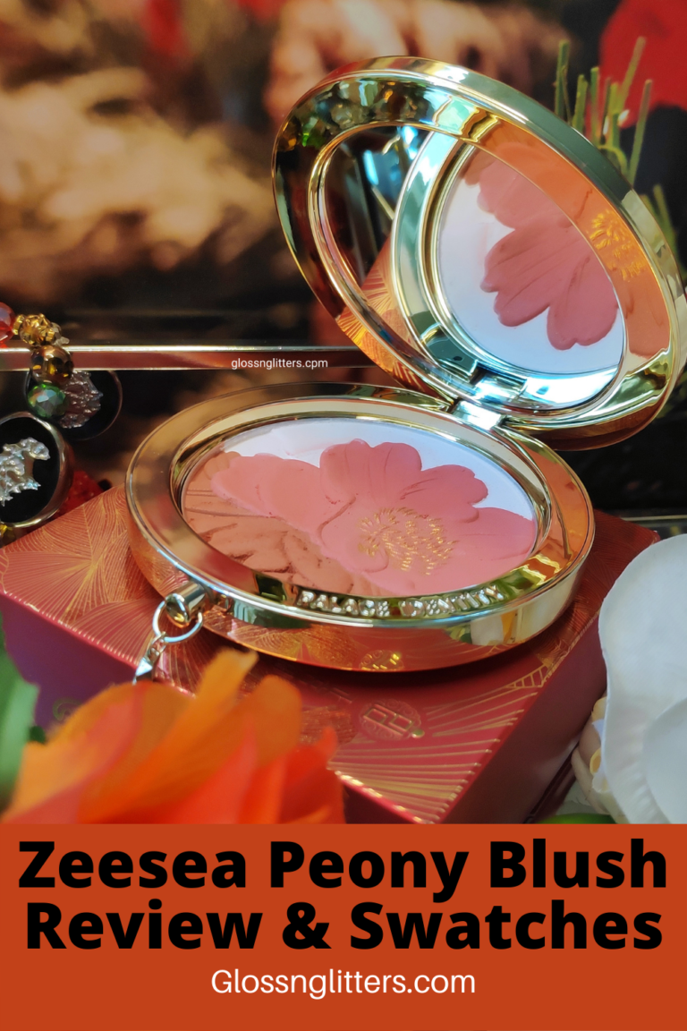 Zeesea Cosmetics Peony Blush Review And Swatches Glossnglitters