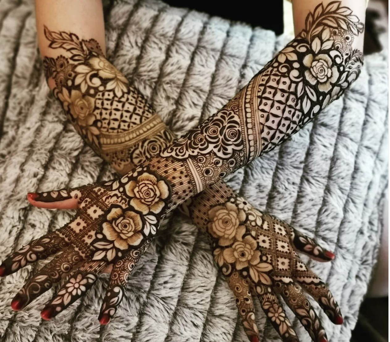 Floral henna design by Geenie-Designs on DeviantArt