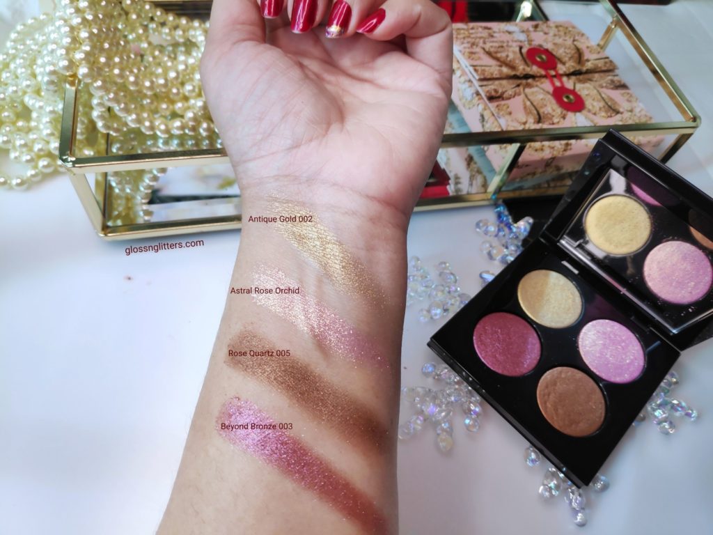 Pat McGrath Blitz Astral Eyeshadow Quad in Ritualistic Rose review and swatches