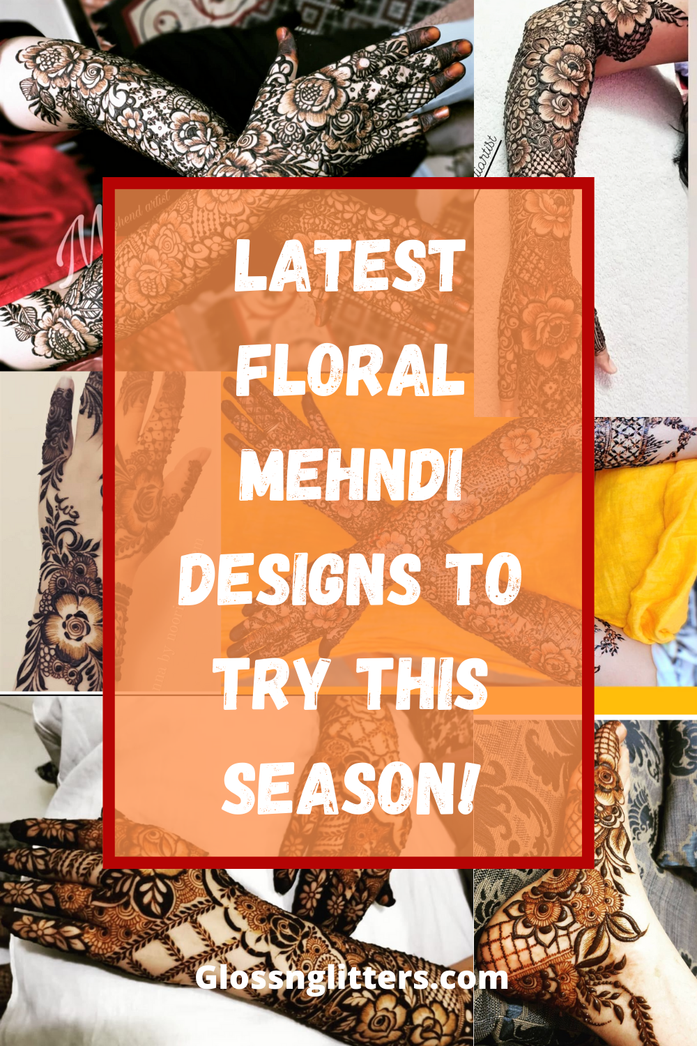 New And Latest Floral Mehndi Designs