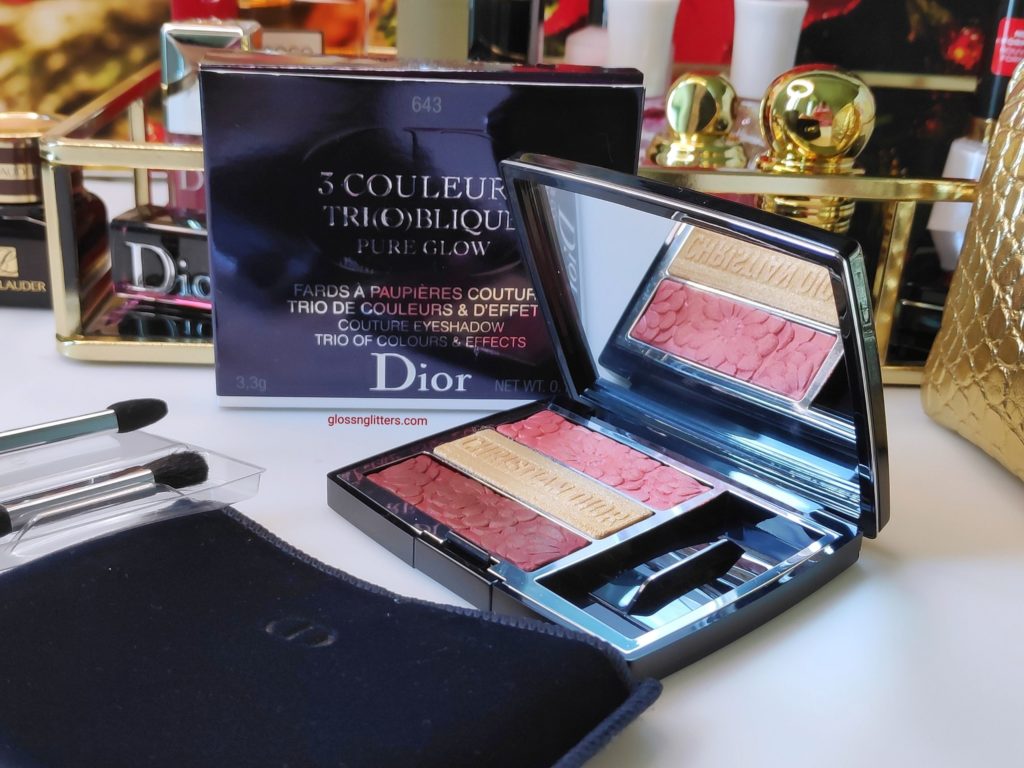 Dior 3 Couleurs Trioblique Pure Glow 643 Pure Petals Eyeshadow Palette Review