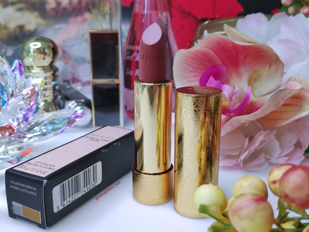 Gucci Satin Lipstick 203 Mildred Rosewood Review