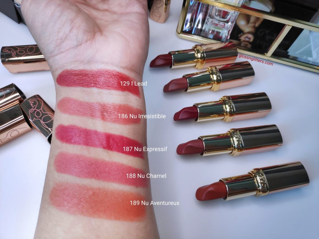 New L’Oreal Colour Riche Les Nus Intense Lipsticks Review & Swatches