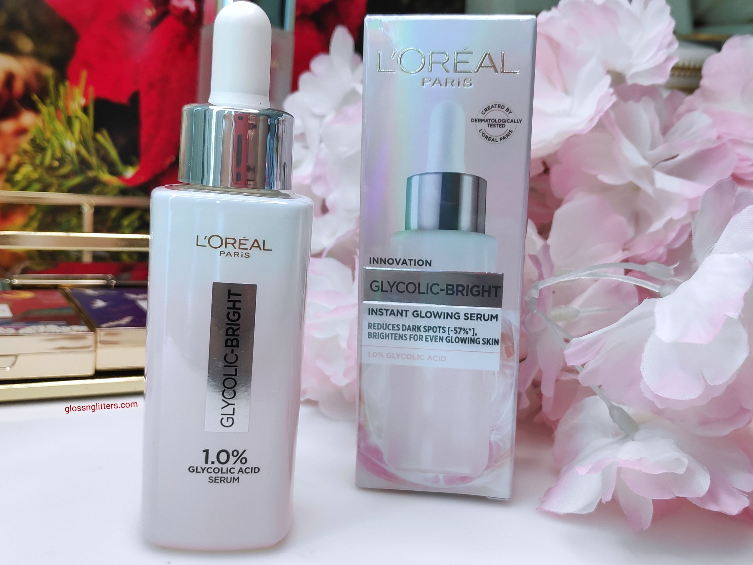 New L'Oreal Glycolic Bright Instant Glowing Face Serum Review ...