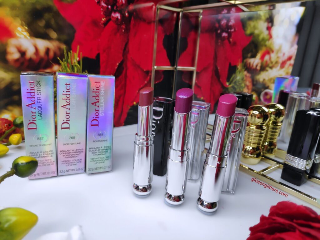 Dior Addict Stellar Shine Lipsticks Review & Swatches