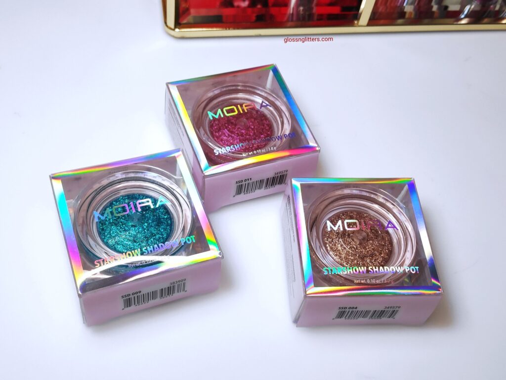 Moira Starshow Shadow Pot Review & Swatches