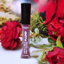 New L’Oreal Infallible Pro Gloss Plump Lip Gloss is a plumping lip gloss that makes your lips look bigger and more defined. the sweet minty flavor feels refreshing and this lip gloss lasts a long time of the lips. Highly recommend.