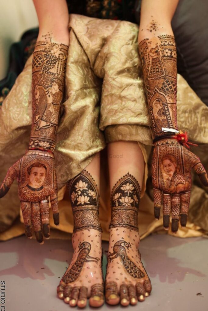 Full arm and feet  bridal mehndi design 2025