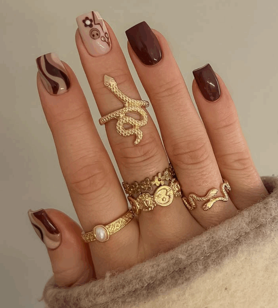 Unique Acrylic Nail Art Designs For Autumn & Fall 2025