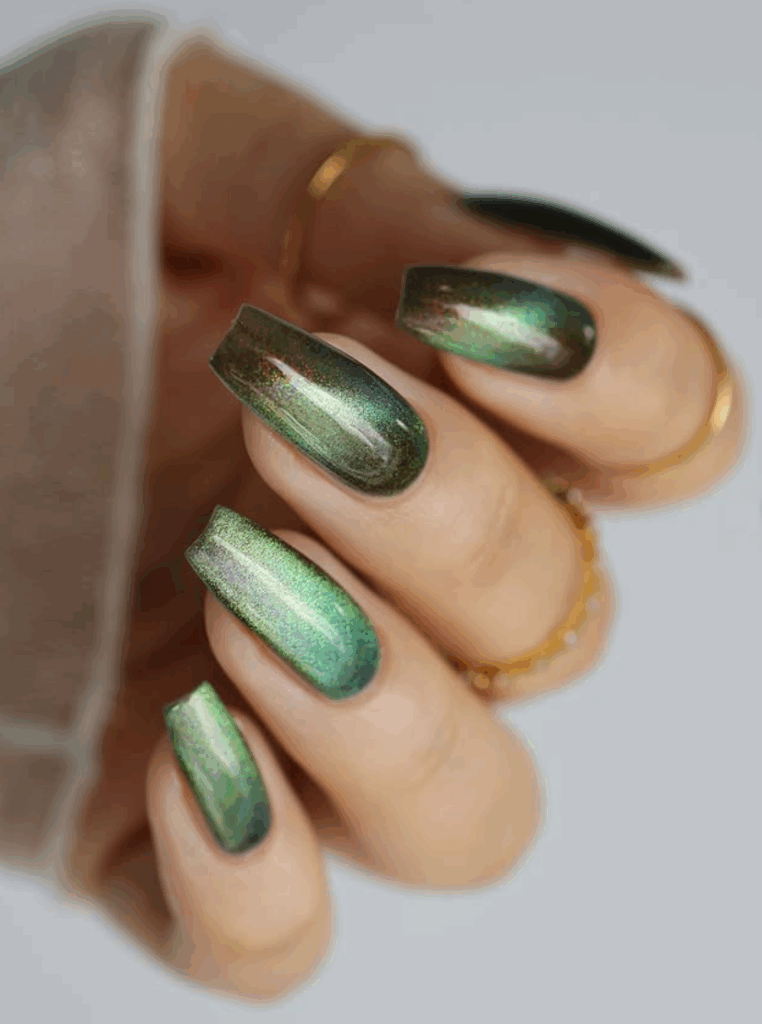 Deep, bold solid shades are a must for fall 2025 nail trends