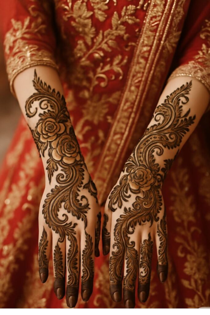 Beautiful Arabic Kafif mehndi designs 2025
