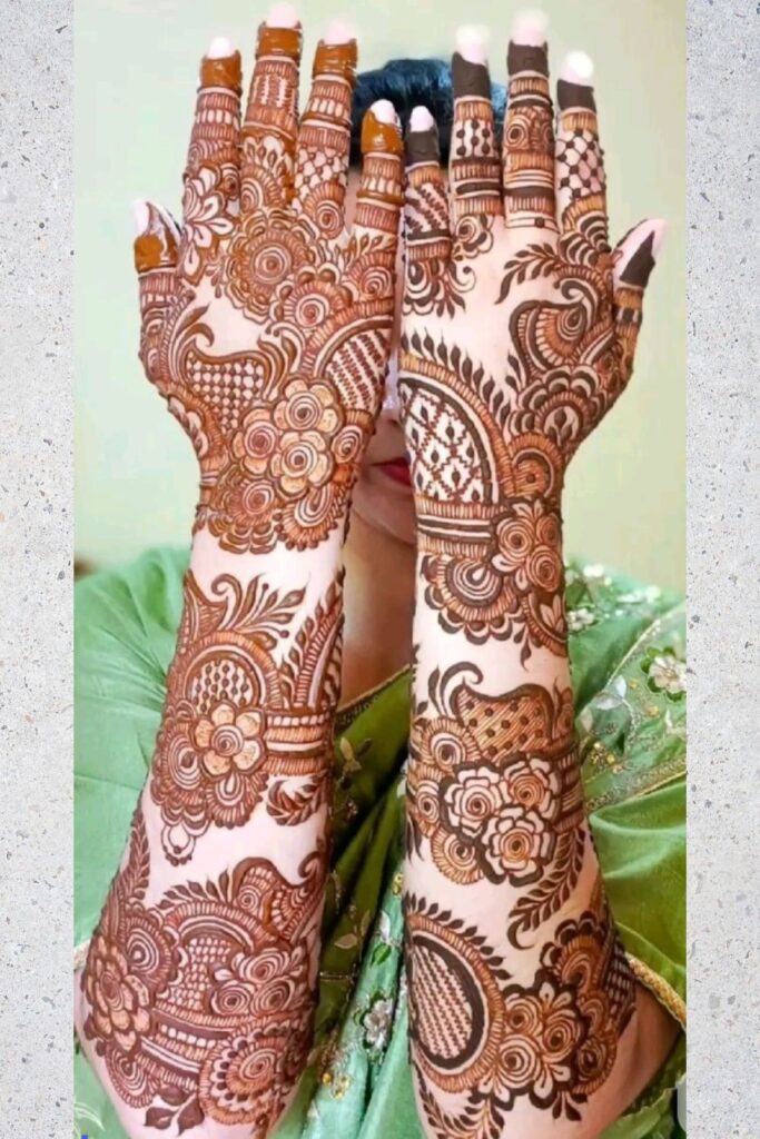 Full hand floral mehndi designs 2025