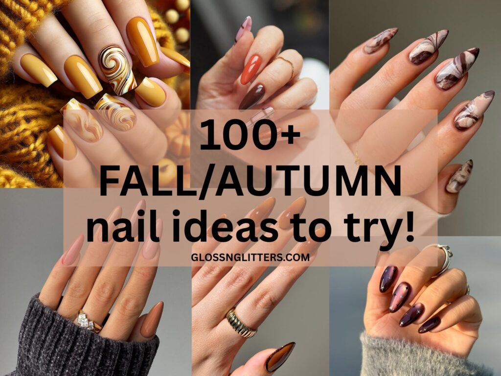 100+ latest trends in fall nails 
