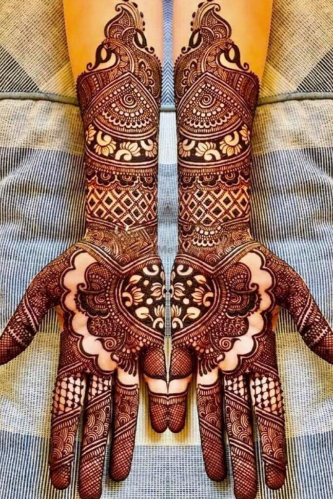 Traditional Rajasthani mehndi design 2025