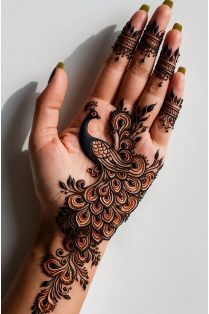 Peacock Mehndi Designs 2025