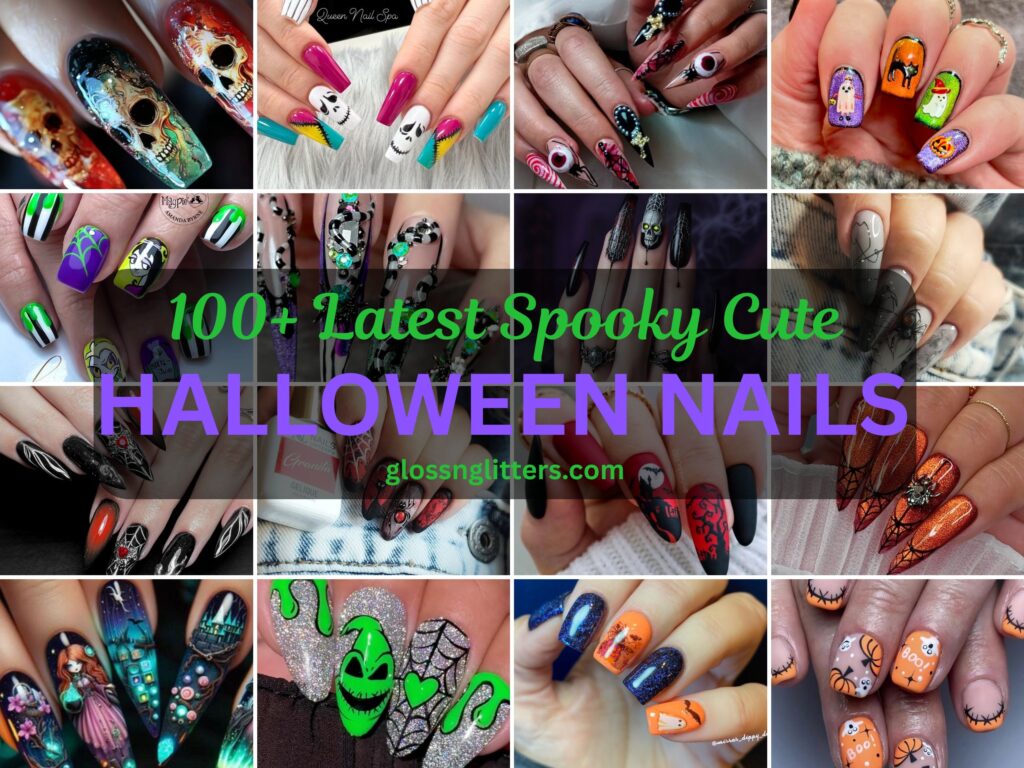 100 latest spooky cute Halloween nail ideas to try in 2025