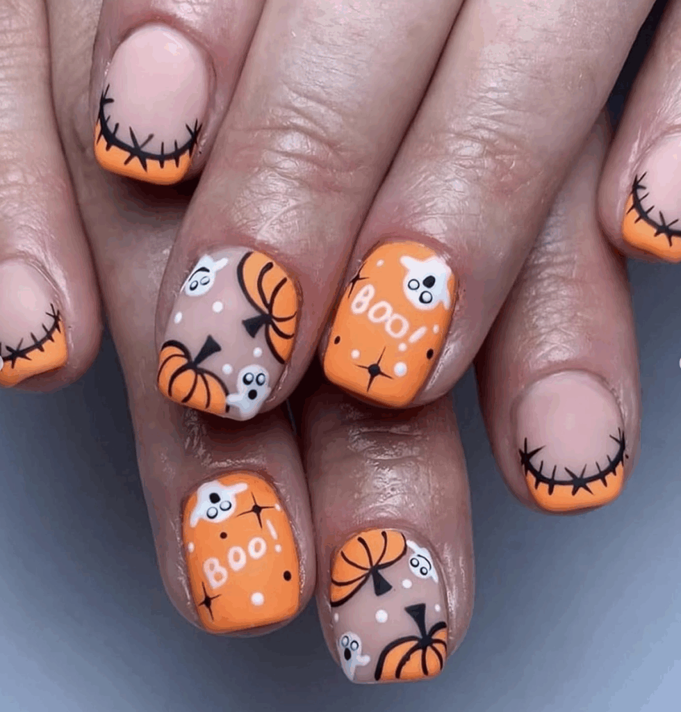 100 latest spooky cute Halloween nail ideas to try in 2025