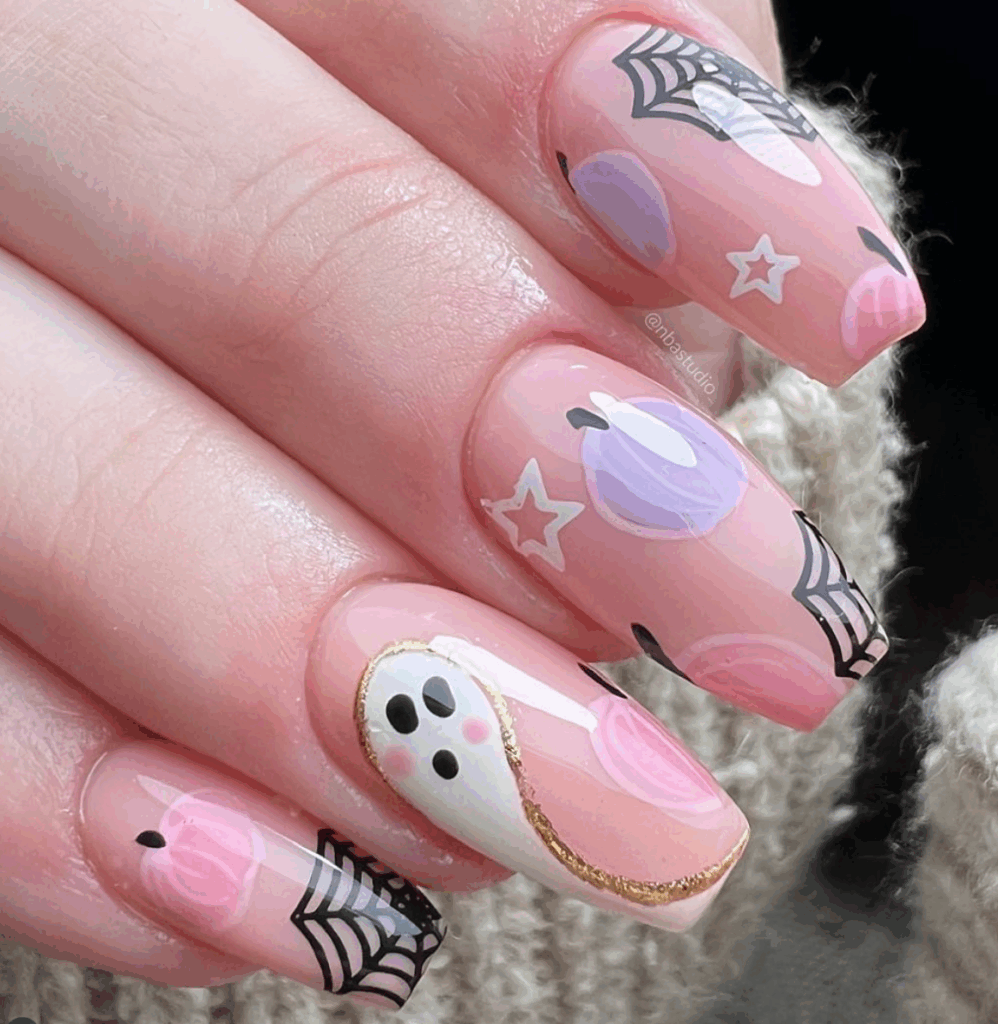 100 latest spooky cute Halloween nail ideas to try in 2025