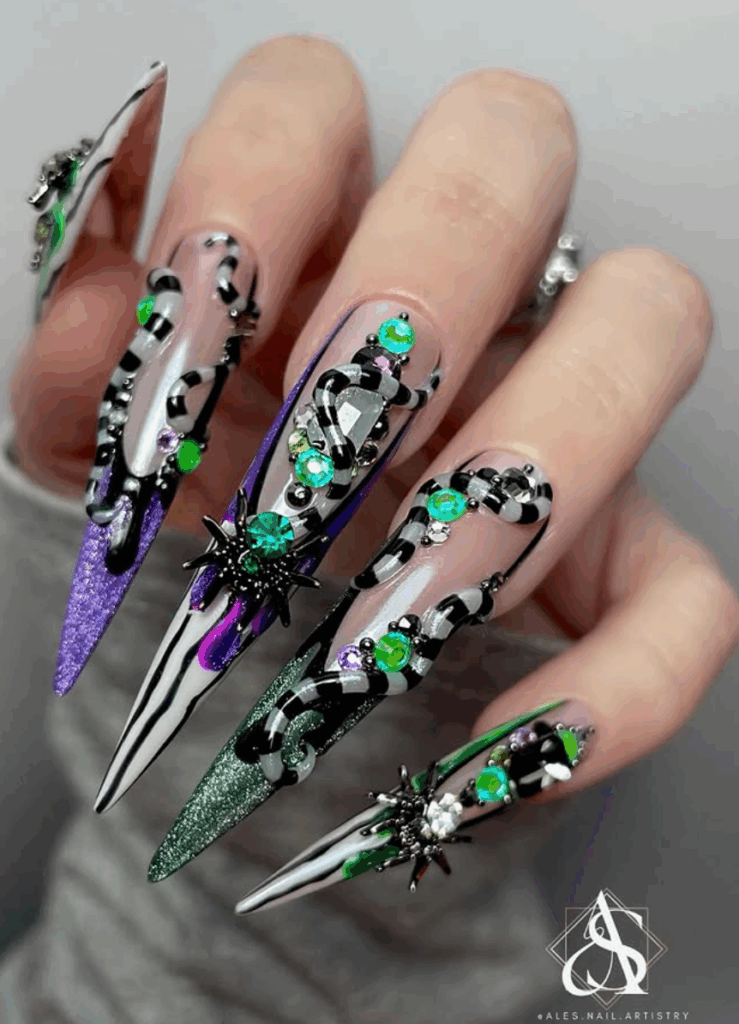 100 latest spooky cute Halloween nail ideas to try in 2025