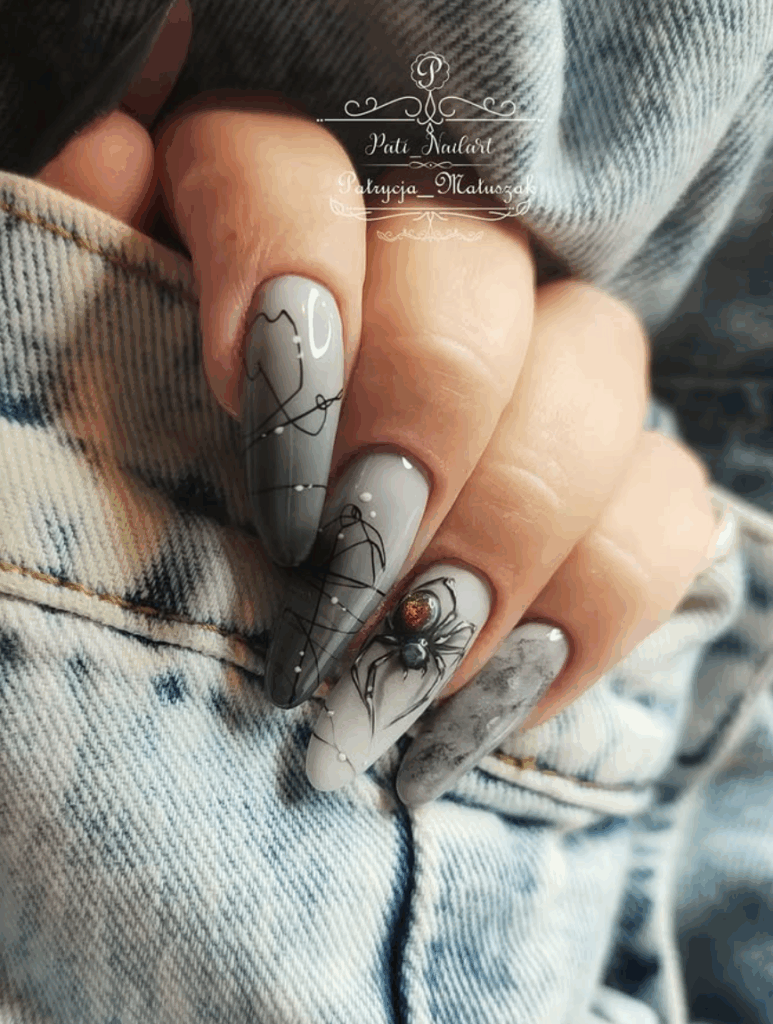 100 latest spooky cute Halloween nail ideas to try in 2025