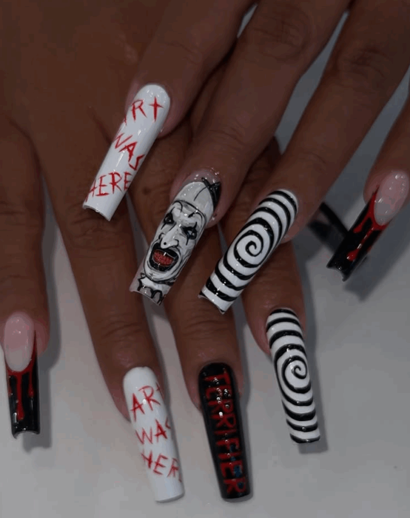 Spooky scary Halloween Nails 2025